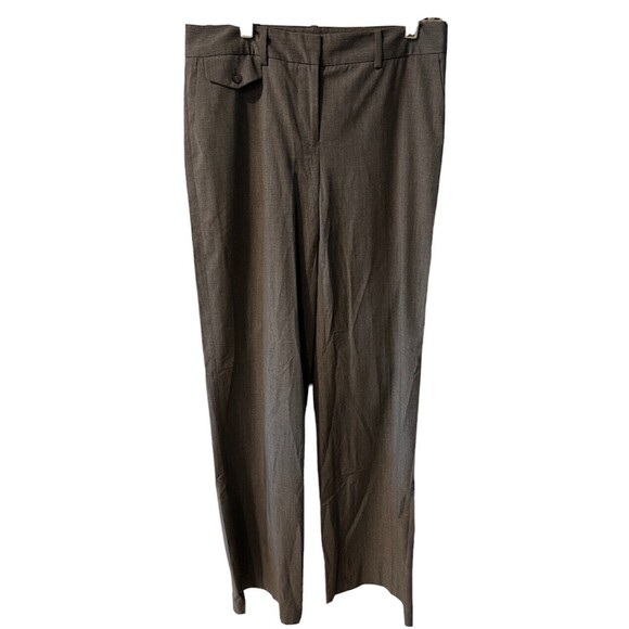 Club Monaco Dress Pants Womens sz 4 Wide Leg Business Trouser grey career office - Picture 1 of 9